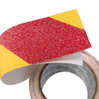 लाल पीले रंग में सीढ़ी सुरक्षा के लिए 50mm X 5m PVC फ्रॉस्टेड एंटी स्लिप टेप