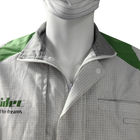 लिंट मुक्त ज़िपर पॉलिएस्टर कपास टीसी कपड़े कार्य कपड़े ईएसडी एंटीस्टेटिक जैकेट कोट लैब के लिए