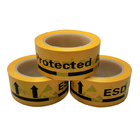 ESD संरक्षित क्षेत्र पीला एंटीस्टेटिक पीवीसी चेतावनी टेप औद्योगिक