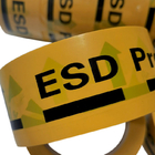 ESD संरक्षित क्षेत्र पीला एंटीस्टेटिक पीवीसी चेतावनी टेप औद्योगिक
