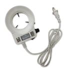 स्टीरियो माइक्रोस्कोप के लिए व्हाइट ईएसडी एलईडी माइक्रोस्कोप रिंग लाइट