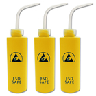 पीला प्रिंट एचडीपीई प्लास्टिक ईएसडी एंटीस्टेटिक सुरक्षित वितरण बोतल औद्योगिक उपयोग: