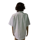 क्लीनरूम ईएसडी एंटीस्टैटिक के लिए 2.5 मिमी गर्ड टी-शर्ट औद्योगिक कार्य कपड़े