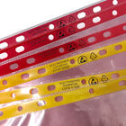 क्लीनरूम 11 होल फाइल बैग ए4 ए3 डस्ट फ्री ईएसडी एंटी स्टेटिक डॉक्यूमेंट बैग गुलाबी या पीले रंग के साथ