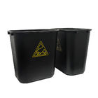 35L पीपी प्लास्टिक स्क्वायर एंटीस्टैटिक कचरा बिन ईएसडी इलेक्ट्रोस्टैटिक क्लीनरूम टूल बॉक्स कचरा टोकरी