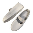 महिलाओं की खुली पीठ चमड़े के ऊपरी धूलरोधी ईएसडी विरोधी स्थैतिक पीयू फ्लैट तल गहरे मुंह लोचदार जूते