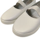 महिलाओं की खुली पीठ चमड़े के ऊपरी धूलरोधी ईएसडी विरोधी स्थैतिक पीयू फ्लैट तल गहरे मुंह लोचदार जूते