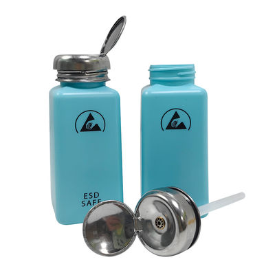 IPA 8OZ (लगभग 240ml) ESD प्लास्टिक सॉल्वेंट डिस्पेंसर एंटीस्टेटिक डिस्पेंसर शराब की बोतल