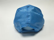 स्थिर विघटनकारी ईएसडी सुरक्षित वस्त्र ईएसडी टोपी यूनिसेक्स डिजाइन आकार समायोजन के लिए बकसुआ के साथ