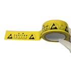 ESD संरक्षित क्षेत्रों को चिह्नित करने के लिए ऐक्रेलिक चिपकने वाला पीला विनाइल तल टेप Tap