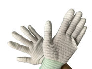 पाम पीवीसी बिंदीदार प्रकार विरोधी स्थैतिक हाथ दस्ताने पु शीर्ष लेपित धारीदार नायलॉन