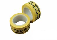 ESD संरक्षित क्षेत्रों को चिह्नित करने के लिए ऐक्रेलिक चिपकने वाला पीला विनाइल तल टेप Tap