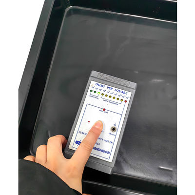 480x328x42 मिमी एंटी स्टैटिक स्क्वायर ट्रे ब्लैक प्लास्टिक स्क्वायर बेसिन ईएसडी टर्नओवर बॉक्स इलेक्ट्रॉनिक पार्ट्स बॉक्स सामग्री भंडारण प्लास्टिक ट्रे