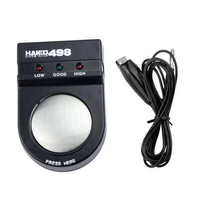 498 एंटी-स्टैटिक कलाई का पट्टा परीक्षक उच्च परिशुद्धता हैंडहेल्ड कलाई का पट्टा परीक्षक