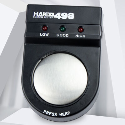 498 एंटी-स्टैटिक कलाई का पट्टा परीक्षक उच्च परिशुद्धता हैंडहेल्ड कलाई का पट्टा परीक्षक