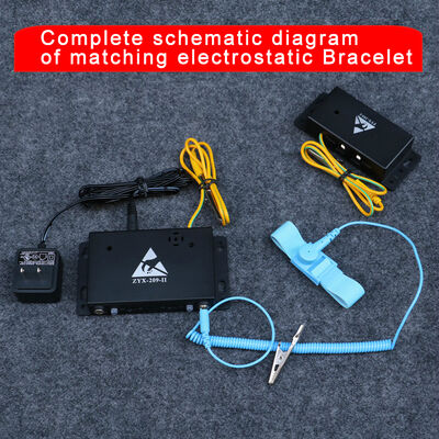 एंटीस्टैटिक डबल स्टेशन 209-2 ESD कलाई का पट्टा परीक्षक ऑनलाइन मॉनिटर