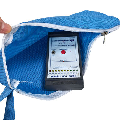 ईएसडी एंटी-स्टैटिक हैंडहेल्ड ज़िपर टूल स्टोरेज बैग नीला