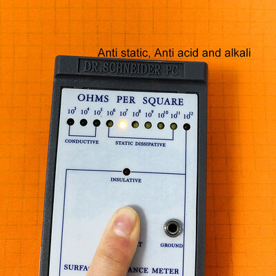 एंटीस्टैटिक एसिड और क्षार के साथ ऑरेंज ईएसडी धूल-मुक्त कपड़ा