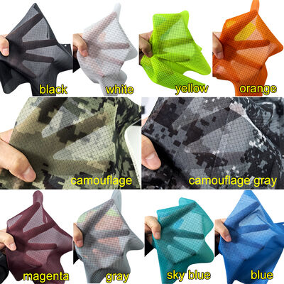 छलावरण मुद्रण उच्च प्रदर्शन ईएसडी हीरा जाली बुना हुआ कपड़े 87% पॉलिएस्टर + 13% कार्बन फाइबर