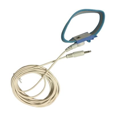 ESD सुरक्षित विरोधी स्थैतिक कलाई का पट्टा दोहरी तार समायोज्य बुना 4 मिमी बकसुआ के साथ;