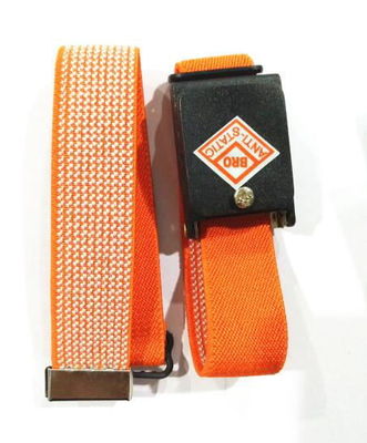 बुना हुआ इलास्टिक बैंड ब्लू ऑरेंज मरून कलर कॉर्डलेस ESD एंटी-स्टैटिक रिस्ट स्ट्रैप