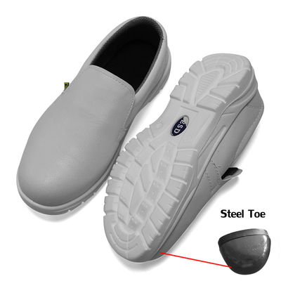 Cleanroom ESD Antistatic व्हाइट स्टील पैर की अंगुली सांस सुरक्षा जूता ESD विरोधी स्थैतिक जूते